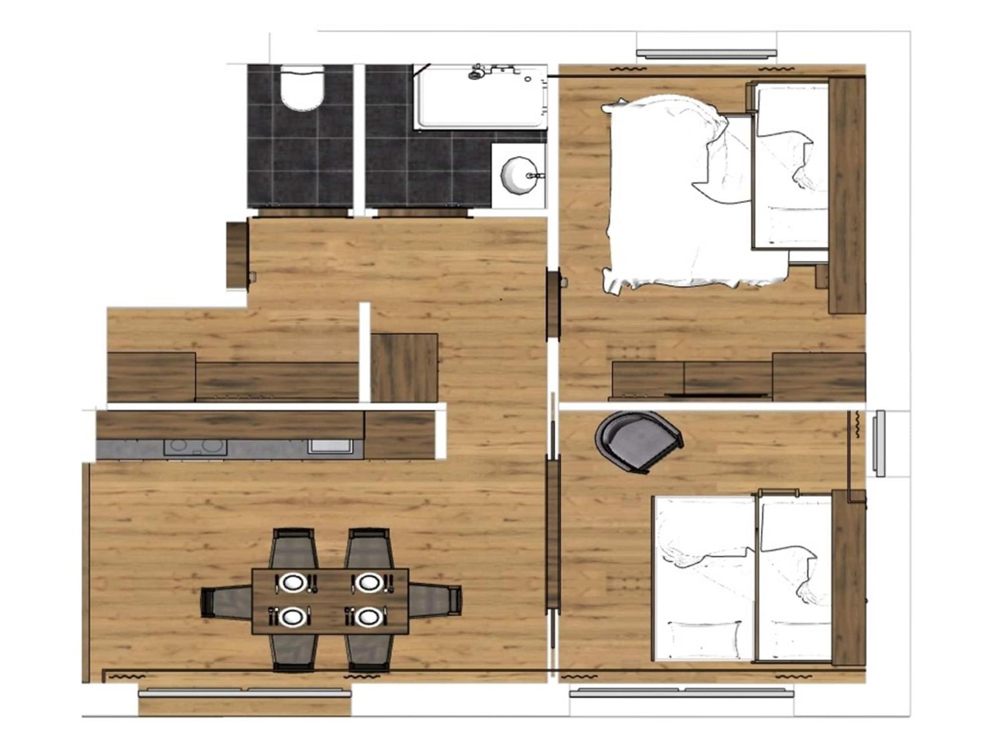Large Apartment In Sankt Georgen With Balcony Furstau Экстерьер фото
